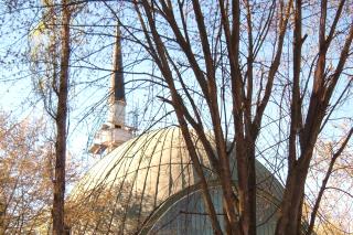 Bild: Rückseite der Moschee in Freimann