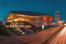Picture: BMW world at night