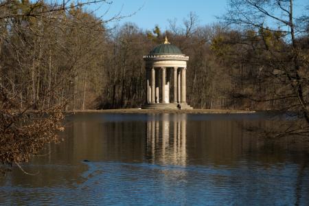 Temple of Apollon (Monopteros) at Badenburger Lake