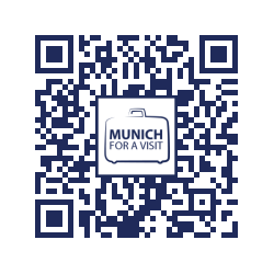 QR-Code With Wheels and Motor- munich for a visit