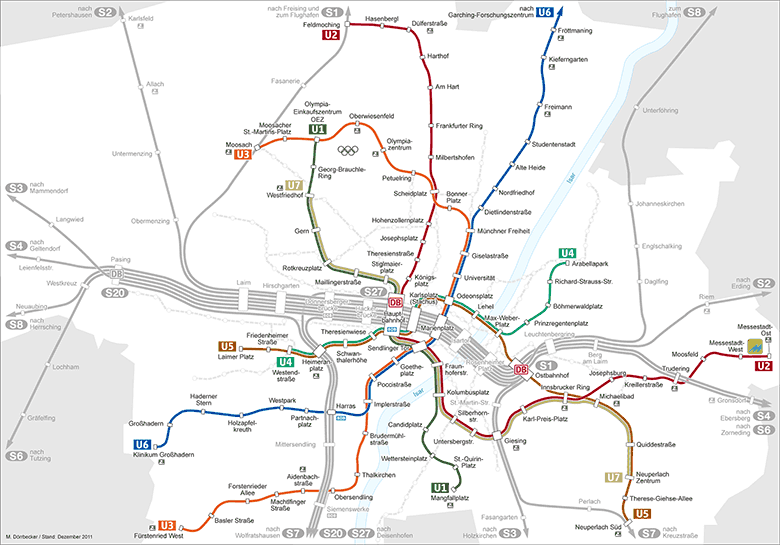 U-Bahn Plan München - Netzplan, Liniennetz, Bilder & Infos